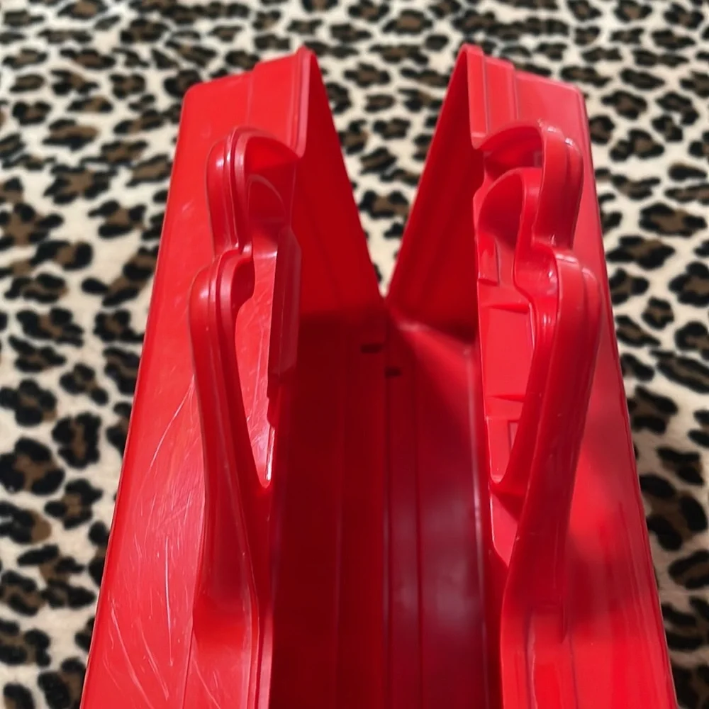 Vintage 1988 MCDONALDS Happy Meal Toy ❤️ On The Go Lunch Box Red Pencil Case 80s